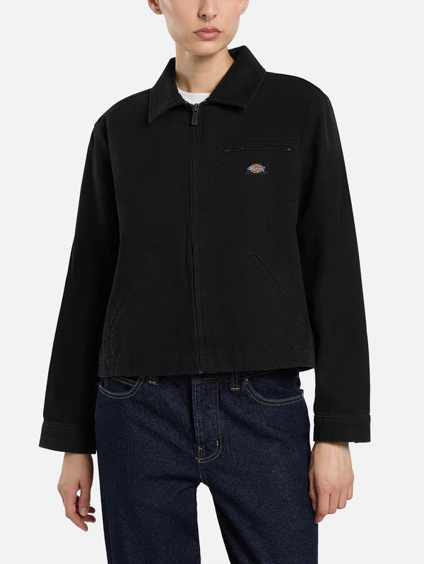 DICKIES, Unlined Canvas Painter Jacket W - Black, CEKET, shopi go'da!