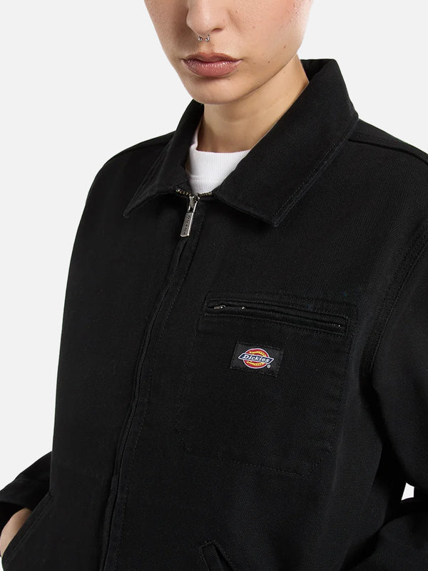 DICKIES, Unlined Canvas Painter Jacket W - Black, CEKET, shopi go'da!