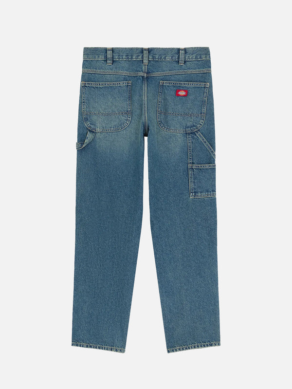 DICKIES, 957 Loose Tapered Work Jeans W - Khaki Tinted Blue, PANTOLON, shopi go'da!