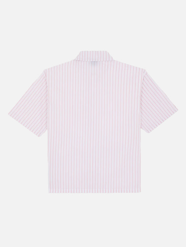 DICKIES, Venedocia Stripe Shirt SS - White, GÖMLEK, shopi go'da!
