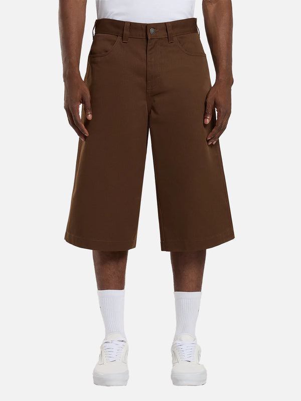 DICKIES, Union 17 inch Twill Short - Timber Brown, ŞORT, shopi go'da!