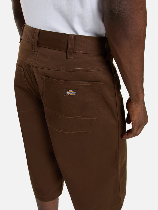 DICKIES, Union 17 inch Twill Short - Timber Brown, ŞORT, shopi go'da!