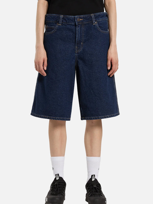 DICKIES, 957 13 inch Loose Denim Short W - Dark indigo, ŞORT, shopi go'da!