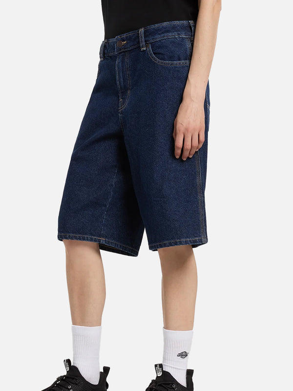 DICKIES, 957 13 inch Loose Denim Short W - Dark indigo, ŞORT, shopi go'da!