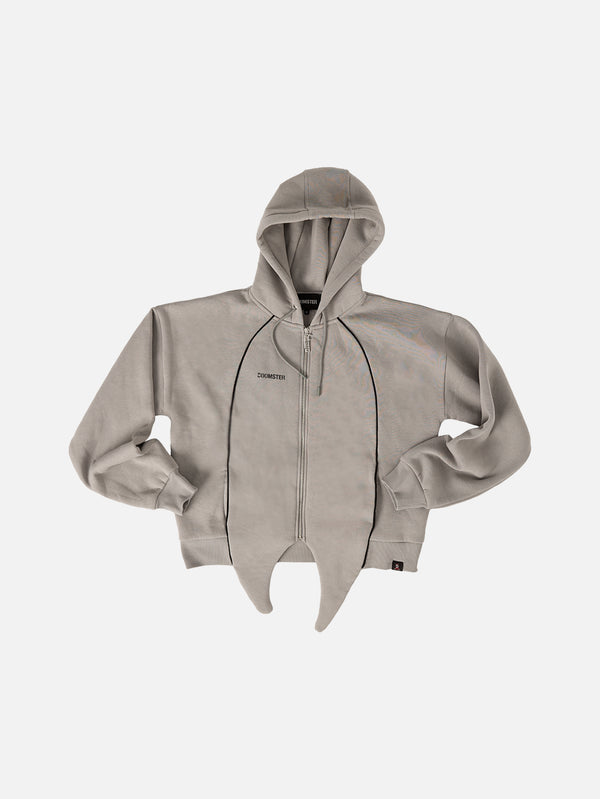 DOOMSTER, Doom Hoodie Zip Up - Gray, HIRKA, shopi go'da!