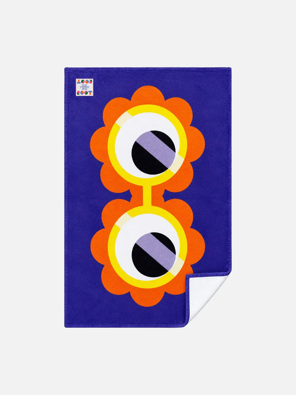 ROOT Daisy Plaj Havlusu – lacivert zemin, ön görünüm