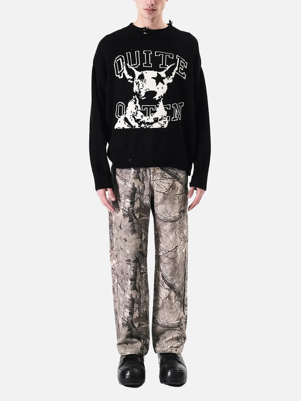 QUITEOFTEN - KAZAK - Dog Star Knit - Black - shopi go'da!.