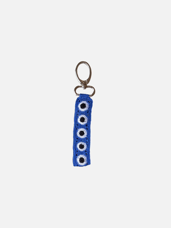 OHM HANDMADE, Evil Eye Anahtarlık - Saks Beyaz Siyah, ANAHTARLIK, shopi go'da!