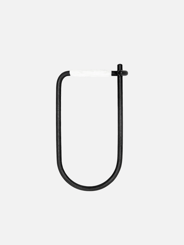 CRAIGHILL, Enameled Wilson Keyring White / Vapor Black, ANAHTARLIK, shopi go'da!