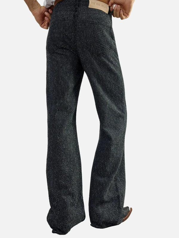 EX DE RUE Fray Black Denim Jean II – Black Denim, arka görünüm