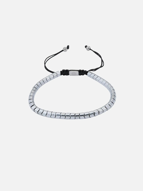 ATOLYEWOLF Hematite Bracelet in Silver - BİLEKLİK