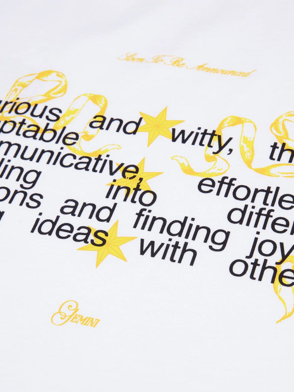 SOON TO BE ANNOUNCED, Gemini 2.0 T-Shirt - White, T-SHIRT, shopi go'da!