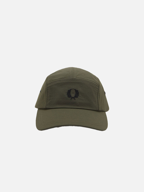 FRED PERRY - ŞAPKA - 5 Panel Ripstop Cap - Hunting Green - shopi go'da!.