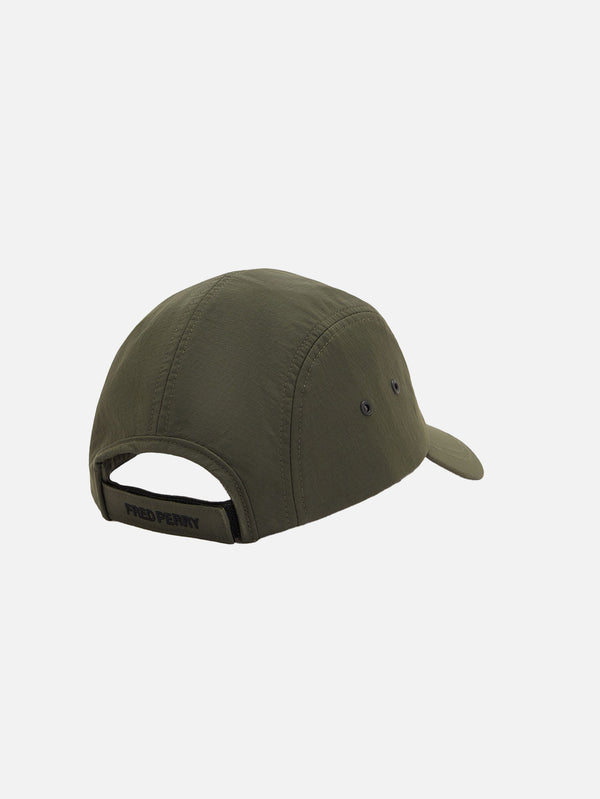 FRED PERRY - ŞAPKA - 5 Panel Ripstop Cap - Hunting Green - shopi go'da!.