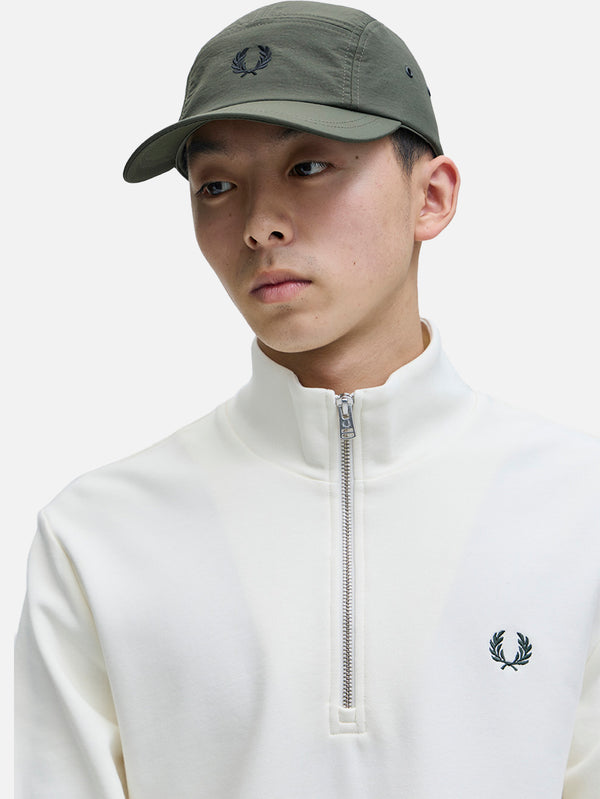 FRED PERRY - ŞAPKA - 5 Panel Ripstop Cap - Hunting Green - shopi go'da!.