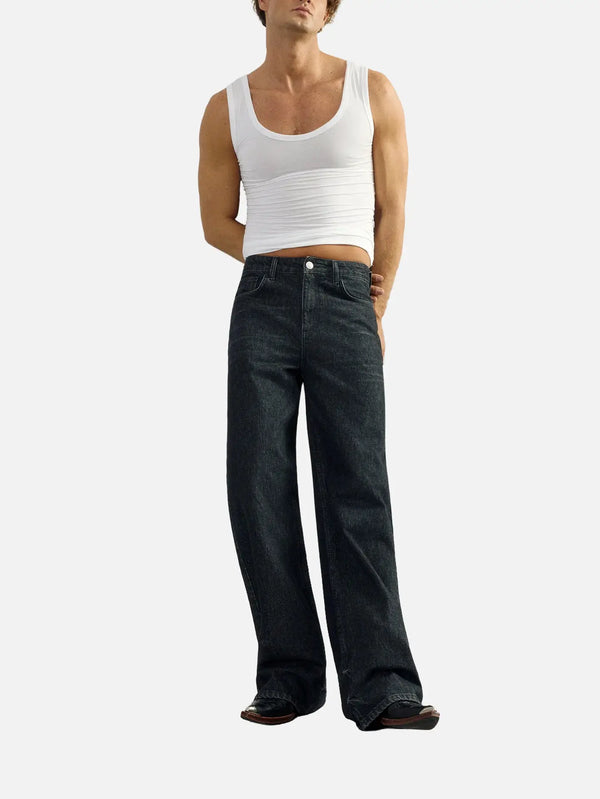 EX DE RUE Haze Black Denim Jean I – Black, ön görünüm