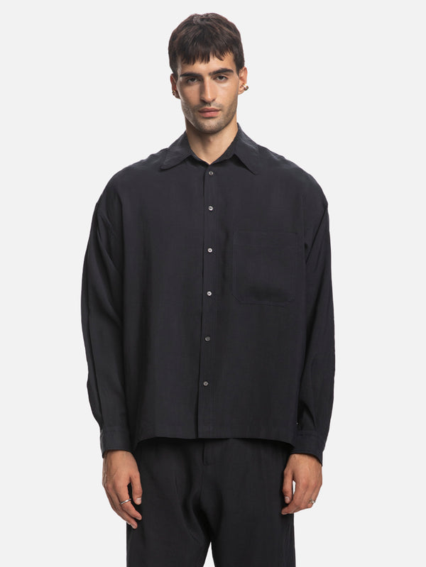 SHOPI GO, Hinato Uzun Kollu Gömlek - Lacivert, GÖMLEK, shopi go'da!