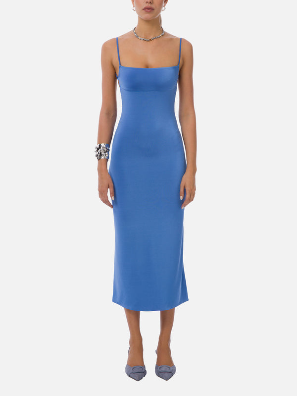 Hush Midi Dress - Blue