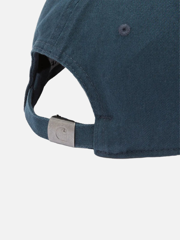 CARHARTT WIP, Madison Logo Cap - Deep Lagoon/White, ŞAPKA, shopi go'da!