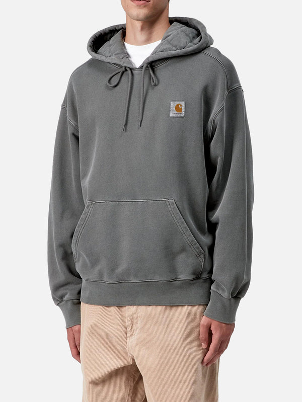 CARHARTT WIP, Hooded Vista Sweat - Black Garment Dyed, SWEATSHIRT, shopi go'da!