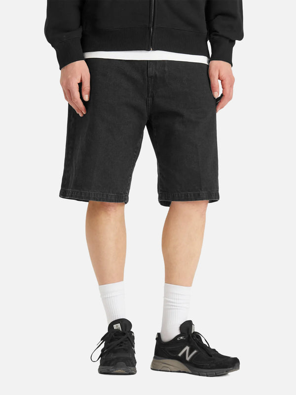 CARHARTT WIP, Landon Short - Black Stone Washed, ŞORT, shopi go'da!