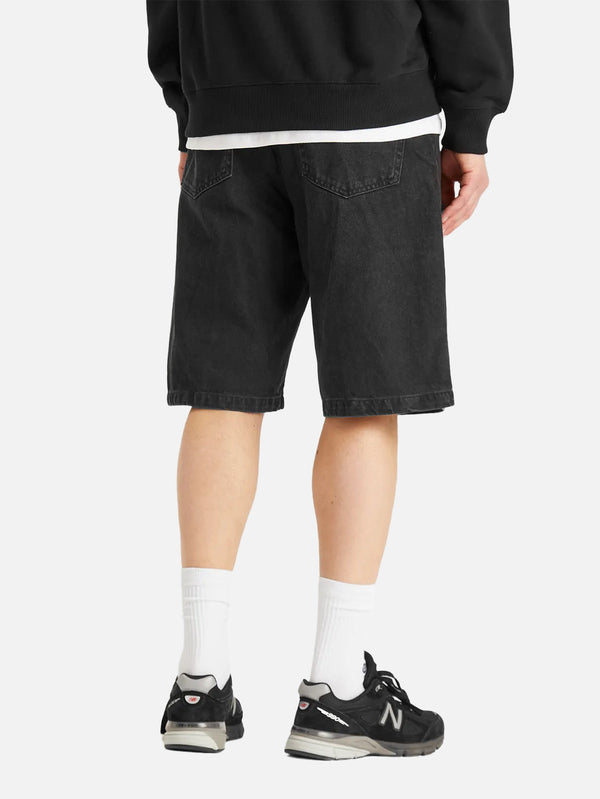 CARHARTT WIP, Landon Short - Black Stone Washed, ŞORT, shopi go'da!