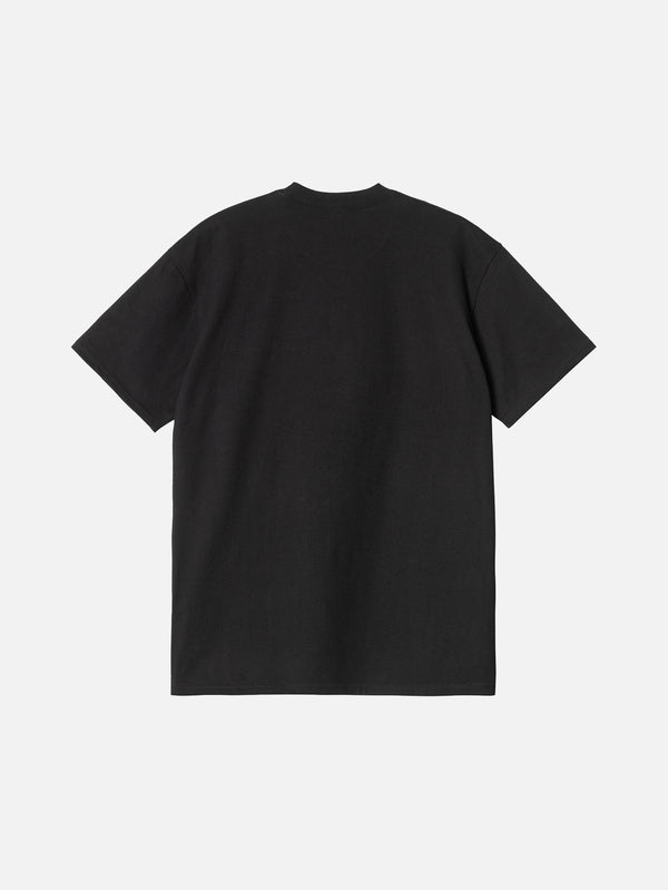 CARHARTT WIP, S/S Pocket Heart T-Shirt - Black/Red, T-SHIRT, shopi go'da!