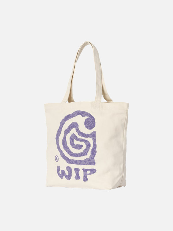 CARHARTT WIP, Canvas Graphic Tote - Helix Print/Natural, ÇANTA, shopi go'da!