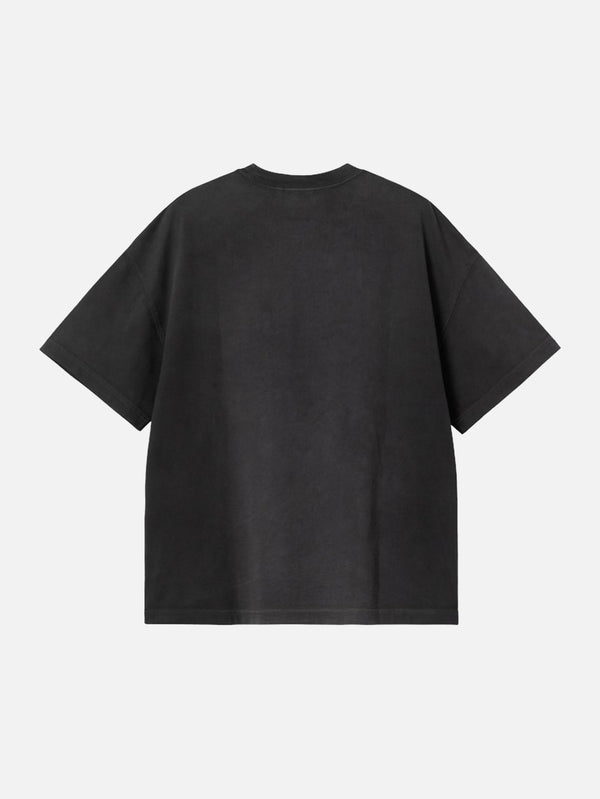 CARHARTT WIP, S/S Hudson Pocket T-Shirt - Black Chalk Wash, T-SHIRT, shopi go'da!