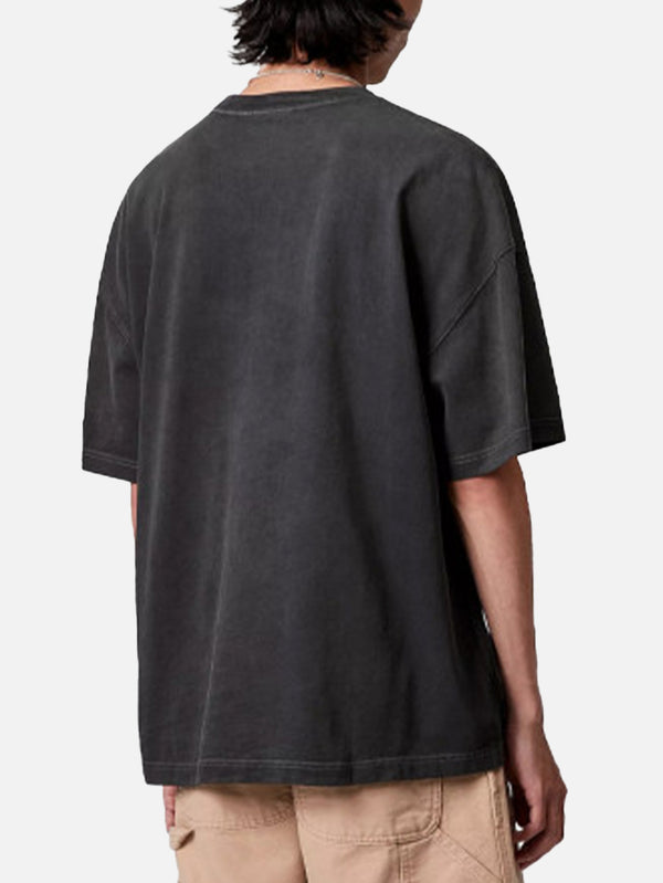 CARHARTT WIP, S/S Hudson Pocket T-Shirt - Black Chalk Wash, T-SHIRT, shopi go'da!