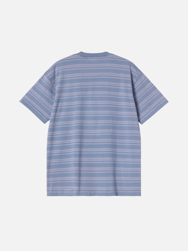 CARHARTT WIP, S/S Brodine T-Shirt - Blue, T-SHIRT, shopi go'da!