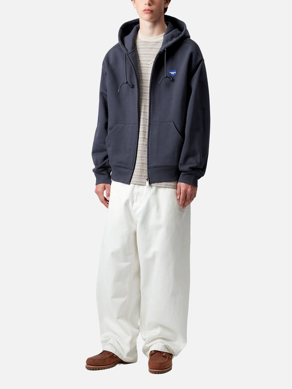 CARHARTT WIP, Hooded Heart II Hartt Sweat Jacket - Blue, HIRKA, shopi go'da!