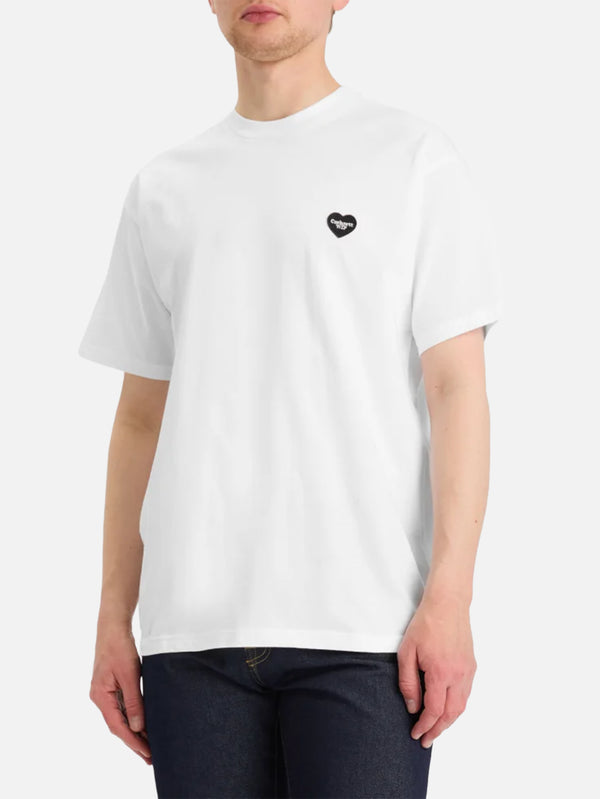 CARHARTT WIP, S/S Heart II Hartt T-Shirt - White, T-SHIRT, shopi go'da!