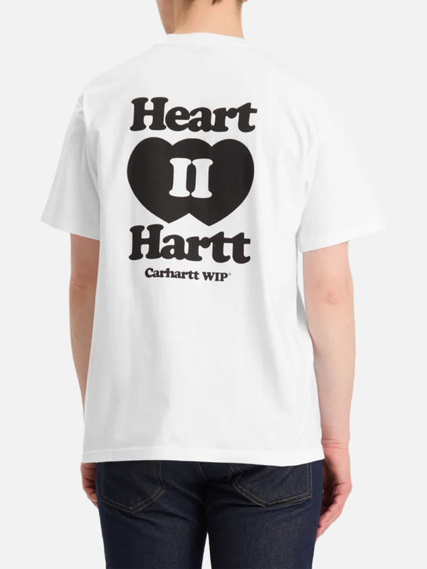 CARHARTT WIP, S/S Heart II Hartt T-Shirt - White, T-SHIRT, shopi go'da!