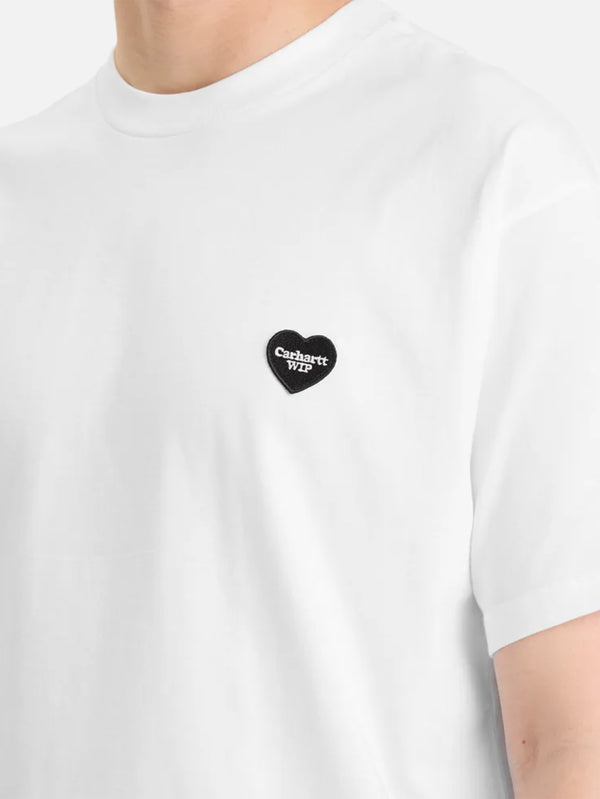 CARHARTT WIP, S/S Heart II Hartt T-Shirt - White, T-SHIRT, shopi go'da!