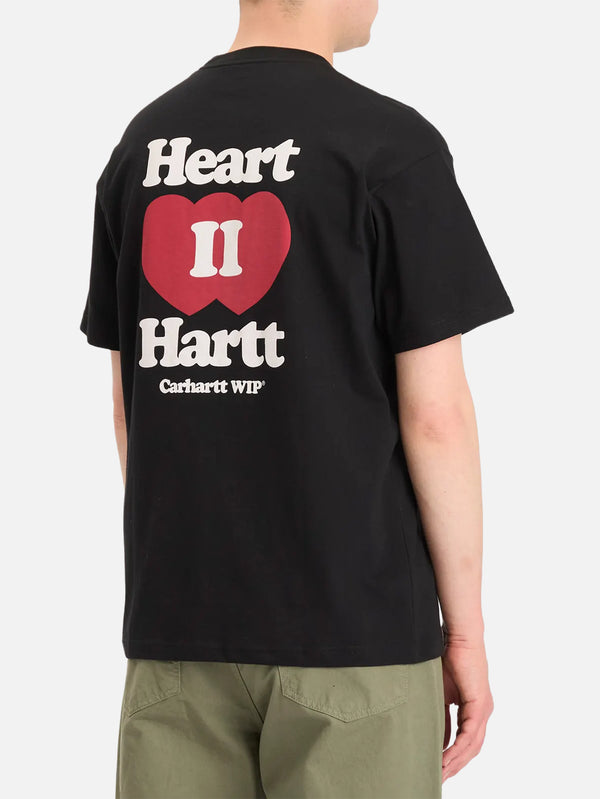 CARHARTT WIP, S/S Heart II Hartt T-Shirt - Black, T-SHIRT, shopi go'da!