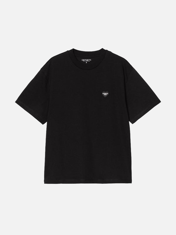 CARHARTT WIP, W' S/S Heart II Hartt T-Shirt - Black, T-SHIRT, shopi go'da!