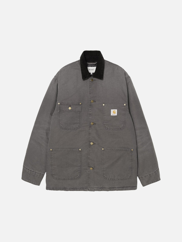 CARHARTT WIP, OG Chore Coat - Graphite/Black Stone Canvas, CEKET, shopi go'da!