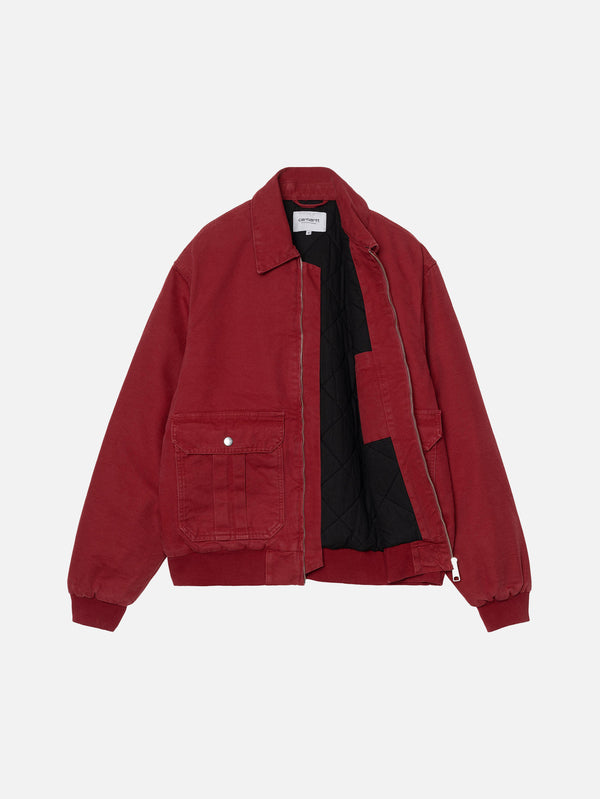 CARHARTT WIP - CEKET - Stanton Jacket - Scarlet Stone Washed - shopi go'da!.