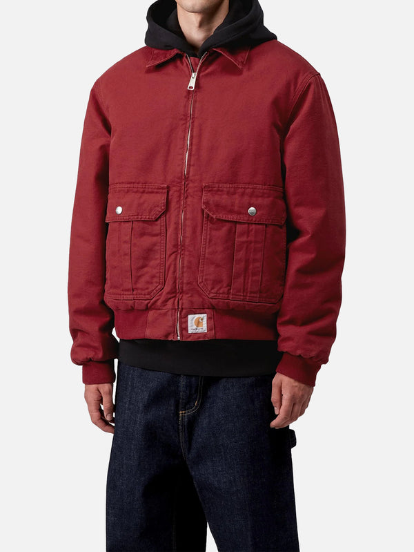 CARHARTT WIP - CEKET - Stanton Jacket - Scarlet Stone Washed - shopi go'da!.