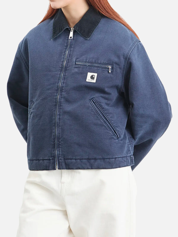 CARHARTT WIP, W' OG Detroit Jacket - Dark Navy/Black Stone Canva, CEKET, shopi go'da!