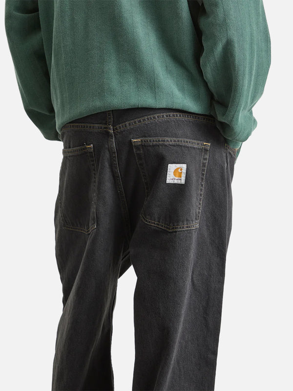 CARHARTT WIP, Brandon Pant - Black Stone Washed, PANTOLON, shopi go'da!