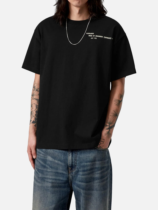 CARHARTT WIP - T-SHIRT - S/S Punched T-Shirt - Black - shopi go'da!.