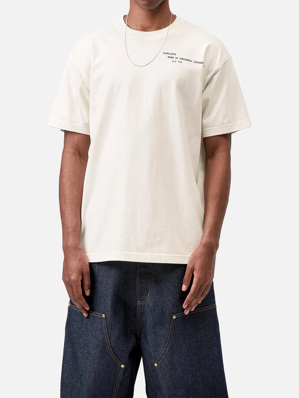 CARHARTT WIP - T-SHIRT - S/S Punched T-Shirt - Wax - shopi go'da!.