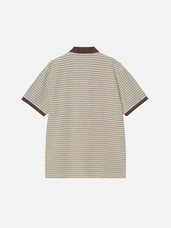 CARHARTT WIP, S/S Dion Polo - Dion Stripe Wax, T-SHIRT, shopi go'da!