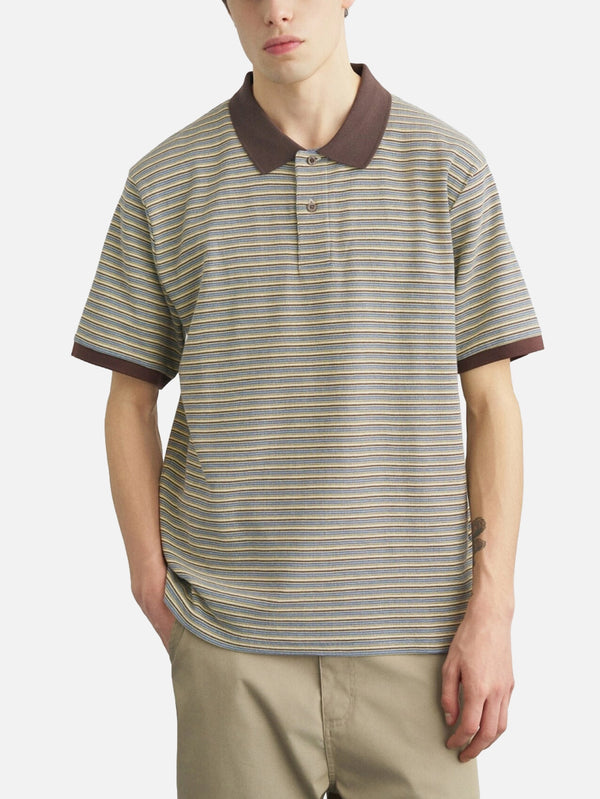 CARHARTT WIP, S/S Dion Polo - Dion Stripe Wax, T-SHIRT, shopi go'da!