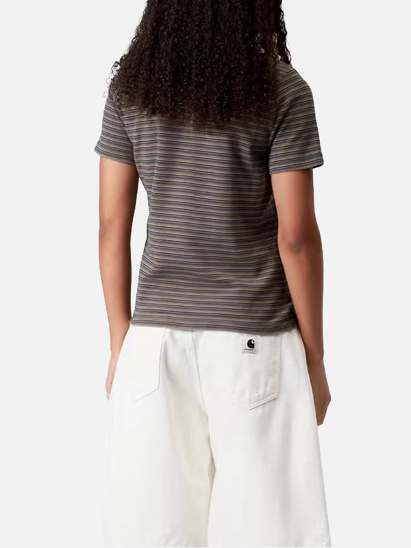 CARHARTT WIP, W' S/S Dion Polo - Dion Stripe Lily, T-SHIRT, shopi go'da!