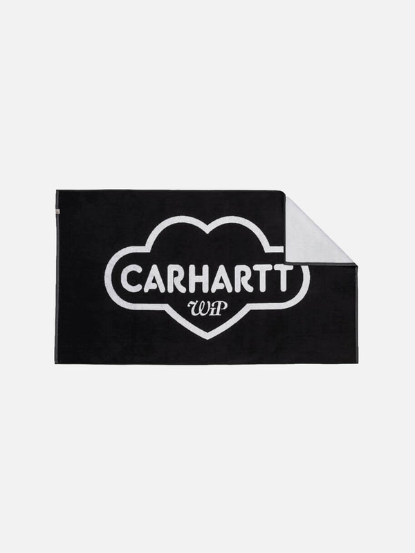 CARHARTT WIP, Cloud Heart Towel - Black/White, PLAJ HAVLUSU, shopi go'da!