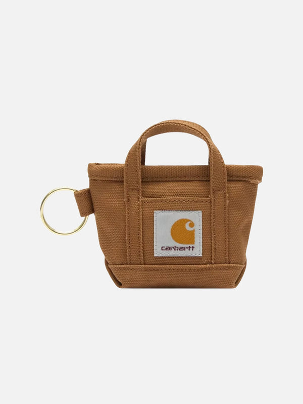 CARHARTT WIP, Mini Tote Bag Keychain - Hamilton Brown, ANAHTARLIK, shopi go'da!