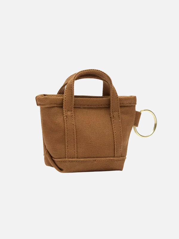 CARHARTT WIP, Mini Tote Bag Keychain - Hamilton Brown, ANAHTARLIK, shopi go'da!